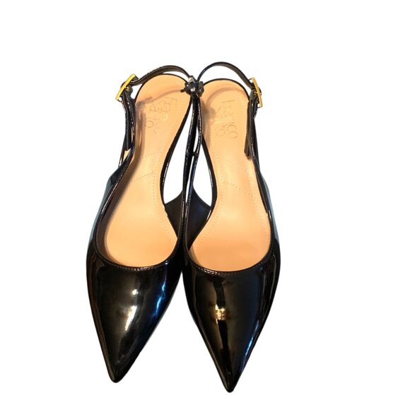 Franco Sarto Women's Kate Pointed Toe Slingback Kitten heel Pumps Sz 8M Witchy - Picture 7 of 13